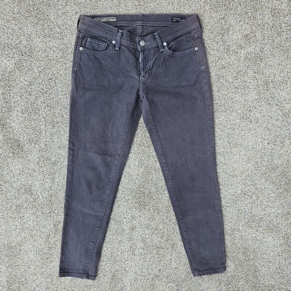 Citizens of Humanity Saint #211 Stretch Faded Black Ankle Length Jeans Size 27